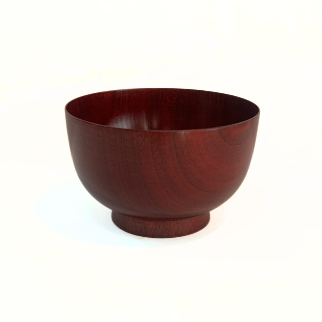 木製漆塗3.7寸京型椀茜塗/お椀