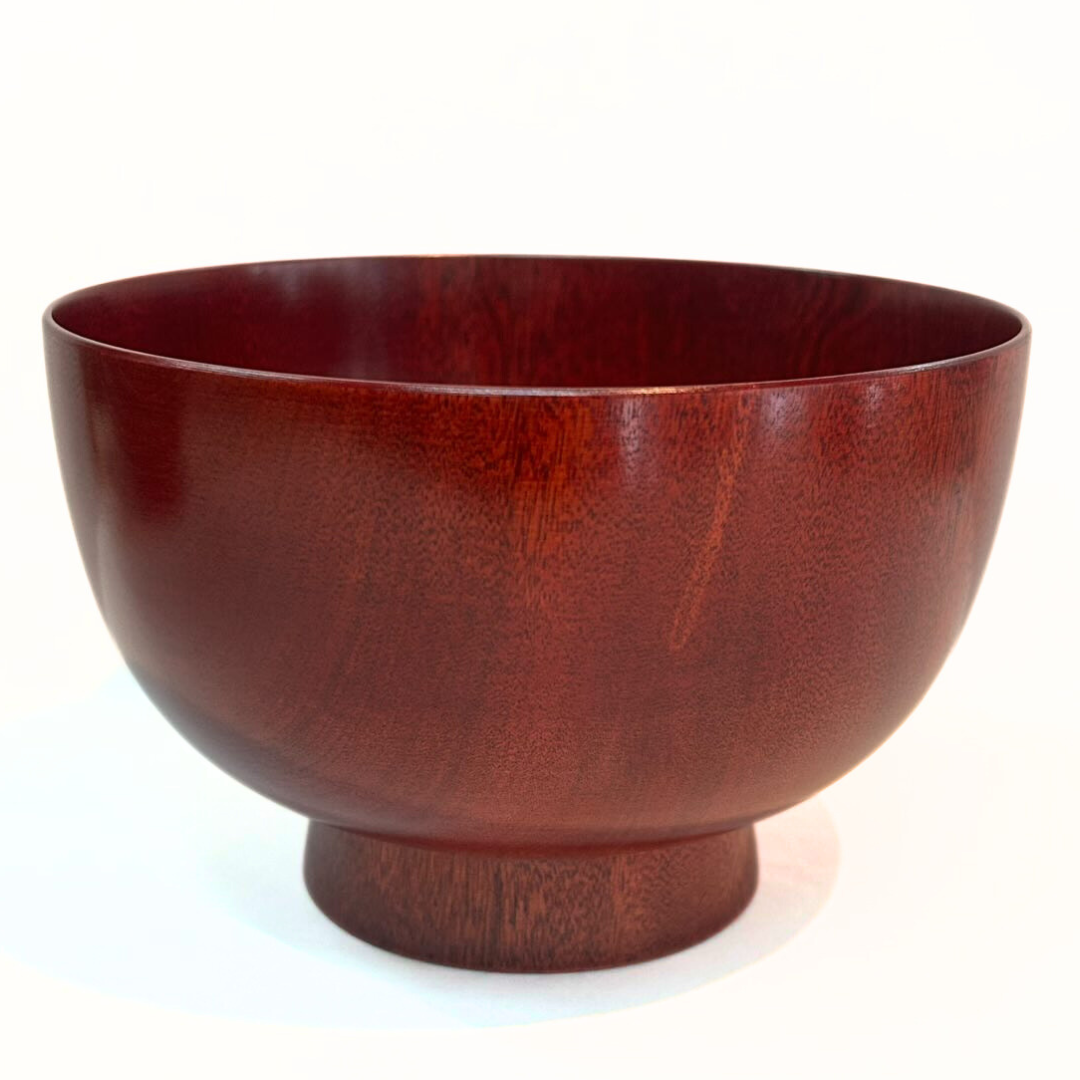 木製漆塗４.5寸京型椀茜塗/お椀/化粧箱入