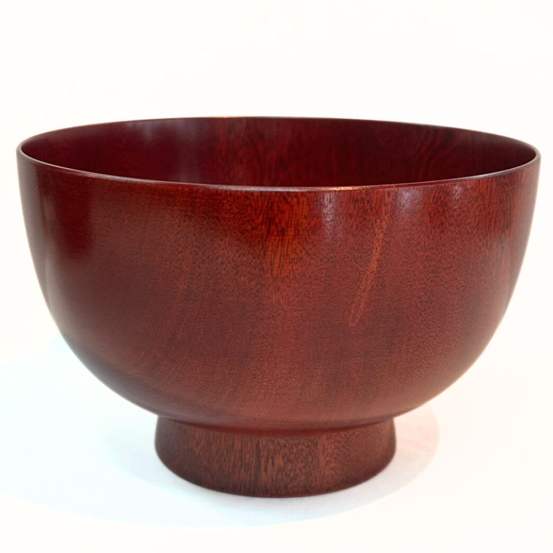 木製漆塗5寸京型椀茜塗/お椀/化粧箱入
