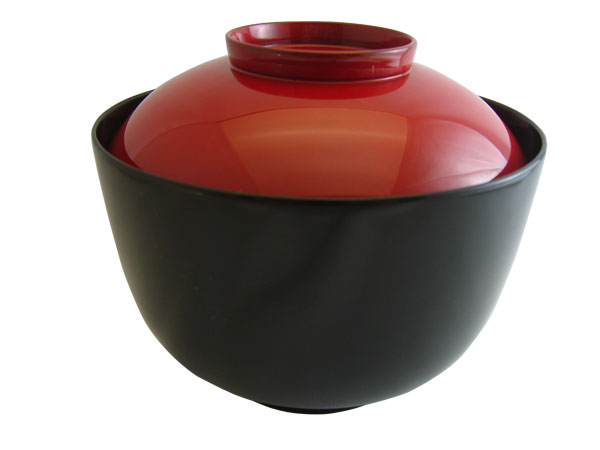木製深仙才椀黒漆日の出塗 一客売