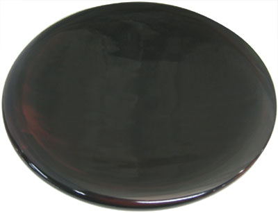 木製ｸﾘﾇｷ漆塗俸禄皿２５ＣＭ径