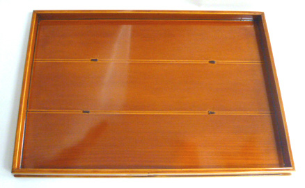 木製春慶漆塗長手盆12号