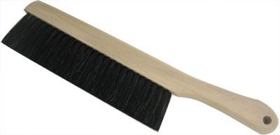 一文字型そば打ち用刷毛黒馬毛入(+PP）