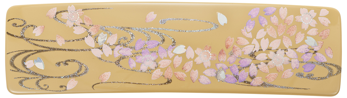 漆芸バレッタVALLETA(小)舞桜I 105x28x22(mm)